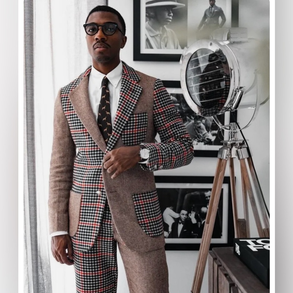 Rowing Blazers for Target plaid and houndstooth blazer M Tall